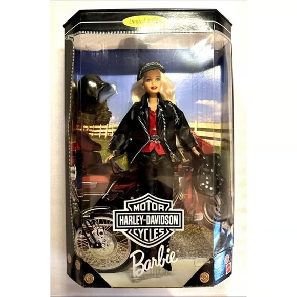 Harley-Davidson / Mattel Other - 1997 MATTEL HARLEY DAVIDSON LIMITED EDITION BARBIE BLONDE HAIR NRFB MINT